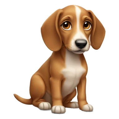  dashhound puppy sticker