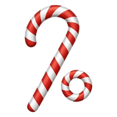 Candy cane sticker