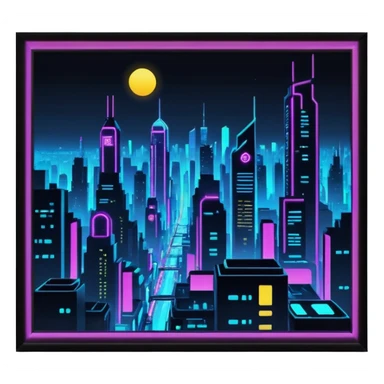 Night City  sticker