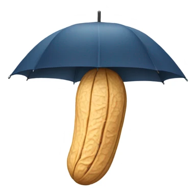 Peanut with umbrella sticker