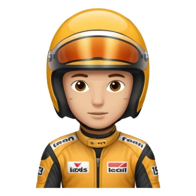 motorcycle racer with full face helmet sticker