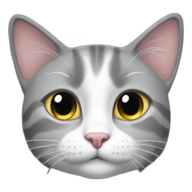 Grey cat called mimi sticker