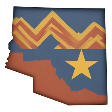 The shape of the State of Arizona sticker