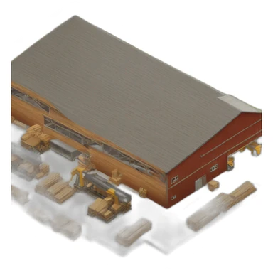 modern lumber factory sticker