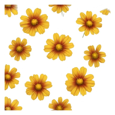 coreopsis flower sticker