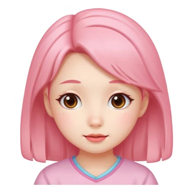 Cute kawaii girl sticker