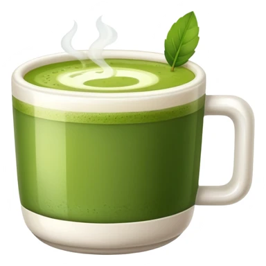 A cup of matcha drink sticker