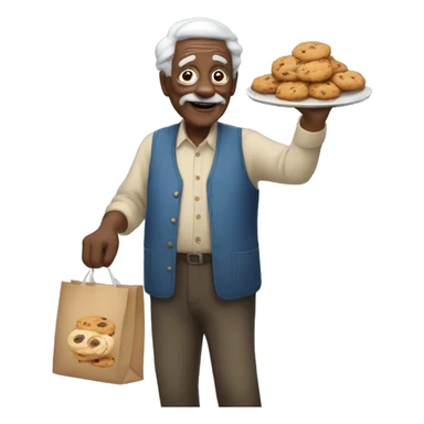 GRANPA selling cookies sticker