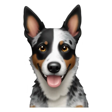 Australian cattle dog black and white sticker