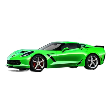 2024 Corvette light green sticker