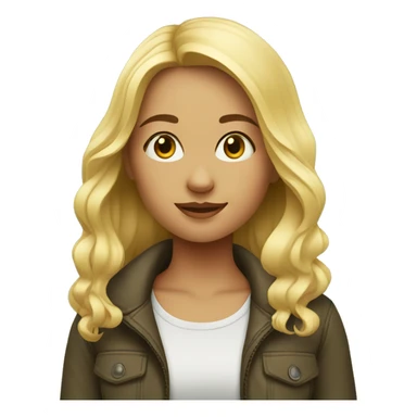 blonde girl outdoors portrait sticker