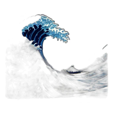 The Great Wave off Kanagawa sticker