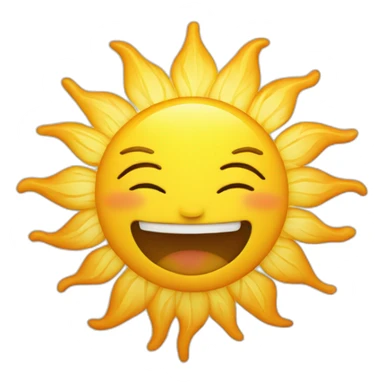 sun and heart sticker