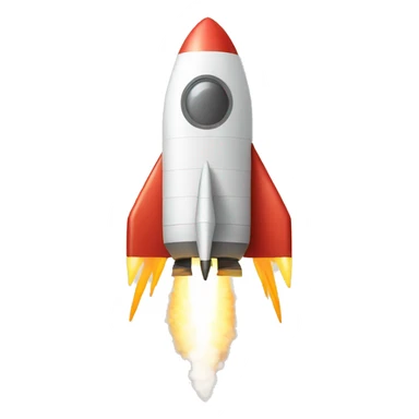 rocket taking off sticker