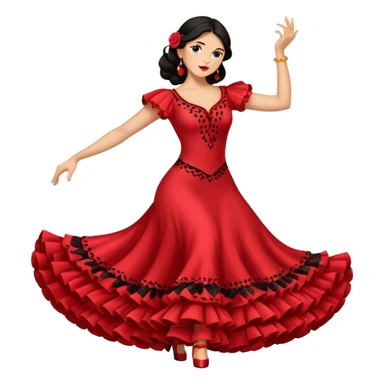 Flamenco dancer steps sticker