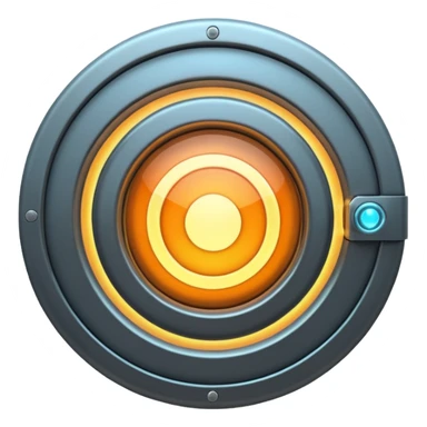 futuristic portal door sticker