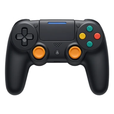 A black play station handle  sticker