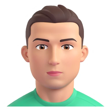 Cristiano Ronaldo iconic footballer portrait sticker