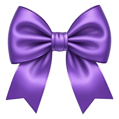 Coquette purple bow sticker