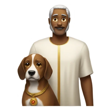 Dog and a god sticker