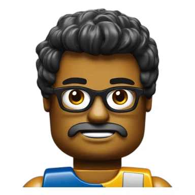 jaconda face as lego man sticker