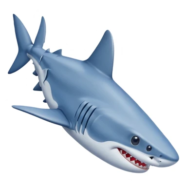 a shark wearing blue Nike shoes sticker
