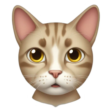 Annoyed cat sticker