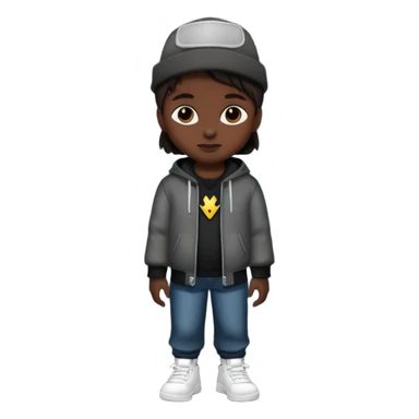 cool street outfit with dark night sticker