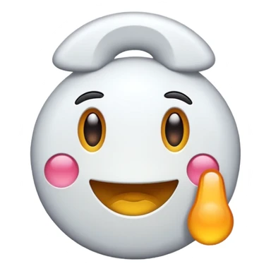 crie um fone de ouvido de cor branca sticker