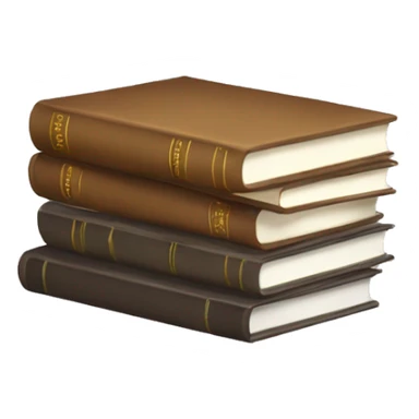 neutral stack of books sticker