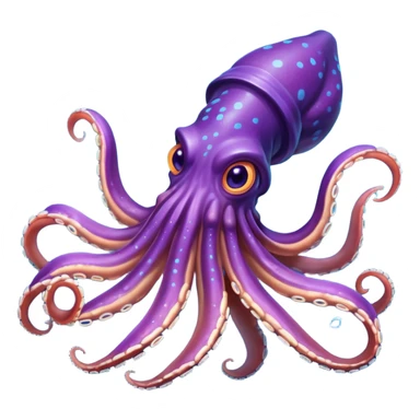 Giant Squid – Huge squid with long curling arms sticker