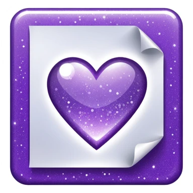 glitter documento nacional purple mark sticker