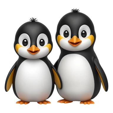 
Penguins smiling with eyes sticker