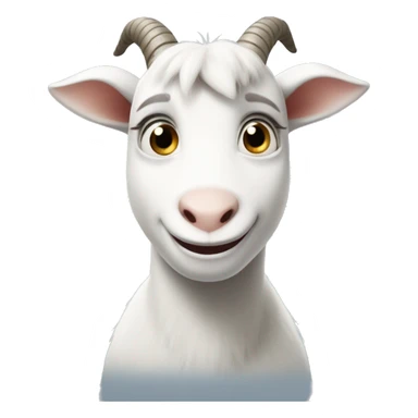The little white goat from despicable me  sticker