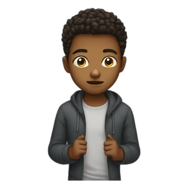 boy struggle sticker