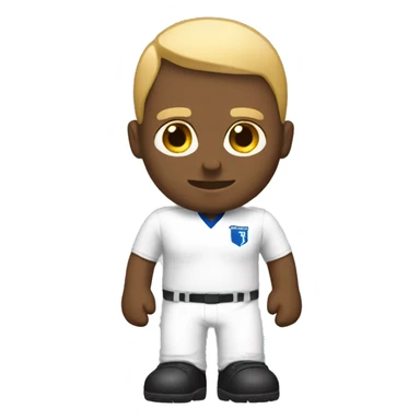 White team manager body sticker