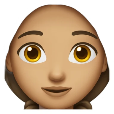 Fille de 15 ans brune sticker