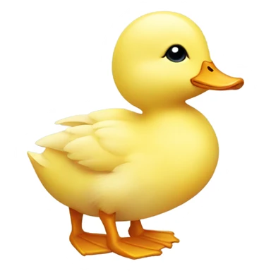 a cute pick duck sticker