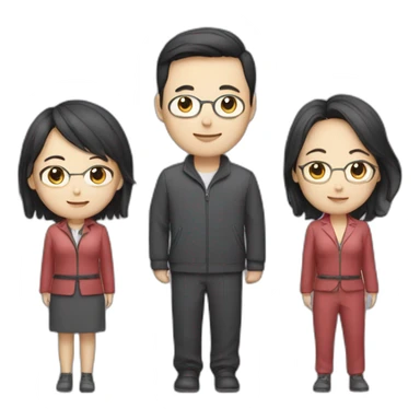 3 great data heros, 2 females (one chinese, one british german), 1 male (korean) sticker