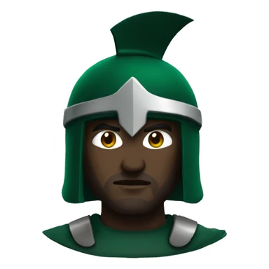 dark green spartan sticker