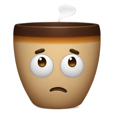 espresso with a sad face  sticker