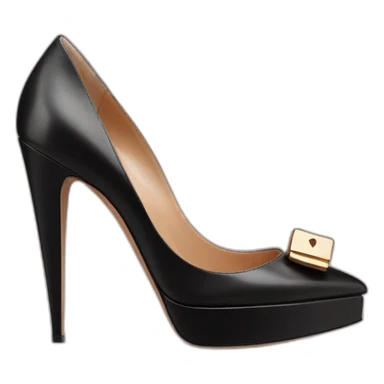 Black VALENTINO Tan-go PLATFORM PUMP sticker