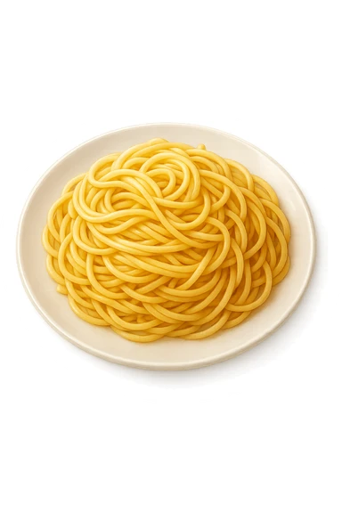 Pasta cucinata su un piatto sticker