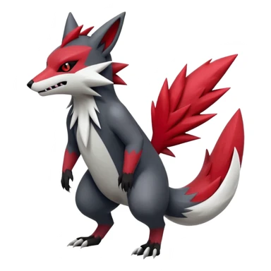 Zoroark-Zangoose-Fakémon-hybrid-creature (full body)  sticker