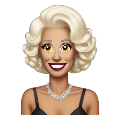 Joe biden as a drag queen sticker