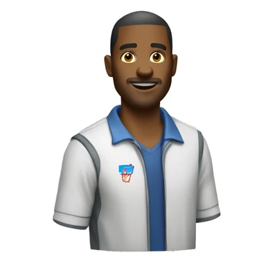 a software developer, basketball coach sticker
