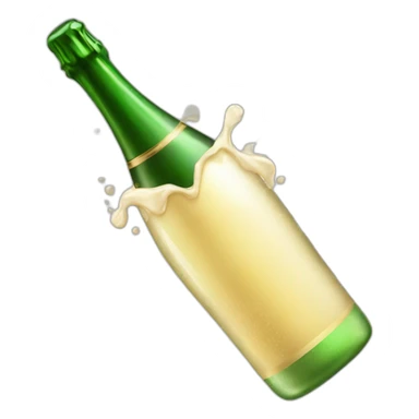 opening-champagne-bottle-with-foam sticker