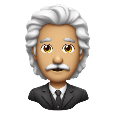 homem sem rosto com bigode e cabelo do México  sticker