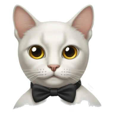 Cat with a monocle sticker