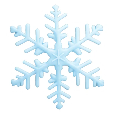 snowflake pastel blue sticker